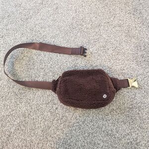 Lululemon Athletica Brown Fleece Belt Bag